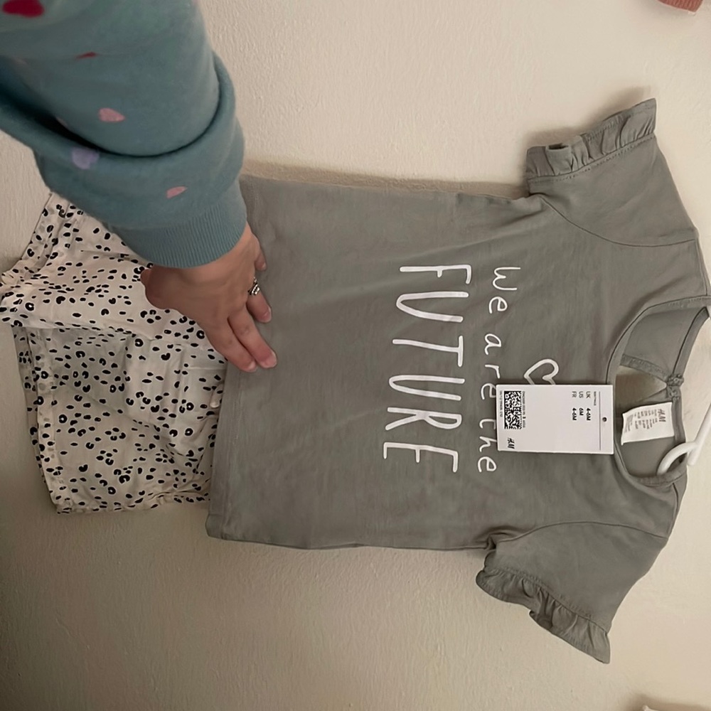 H&M new with tags baby girl set